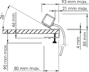 Priză pentru birou Bar GTV, 2 prize Schuko, USB A + C, HDMI, RJ45, negru, 166.5 x 96 mm Negru, Aluminiu/Plastic, L:166.5 mm; l:96 mm; H:170 mm