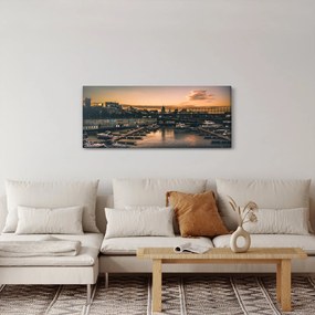 Tablou - orașul port (120x50 cm)
