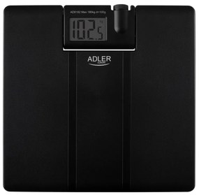 Cantar electronic Adler AD 8182, Pana la 180 kg, Proiectare afișaj, Ecran LCD, 4 x AAA, Negru