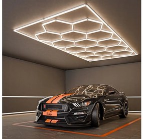 Plafonieră LED LED/696W/85-265V 4000K 484x243 cm CRI 90 IP54 albă