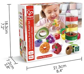 Play Set Hape  - gustări de fructe cu omizi