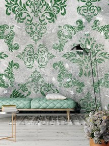 Fototapet - Motiv verde - beton (254x184 cm)