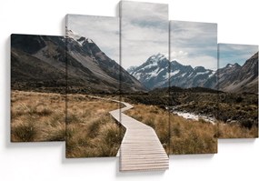 Tablou - Poteca în valea muntelui Mt. Cook (150x105 cm)