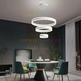 Lustra LED Cu Telecomanda, Elit's Esn1768/600-W, 304W, ALB