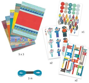 Set origami din hârtie impermeabilă cu accesorii Djeco Boats