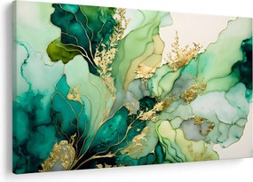 Tablou - Abstractizare verde (90x60 cm)