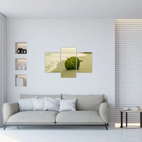 Tablou cu frunză în nisip (90x60 cm)