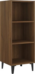 vidaXL Servantă, stejar maro, 34,5x32,5x90 cm, lemn prelucrat