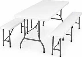 Set catering/camping - masă ESSEN + 2x bancă LINDAU