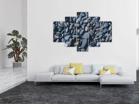 Tabloul cu pietre pe plajă (150x105 cm)