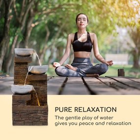 Blumfeldt Fez, fântână solară, LED, 34 × 76 × 36 cm (L × Î × l), poliresină