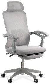 Scaun ergonomic OFF 430 gri, suport picioare și rabatare 135°