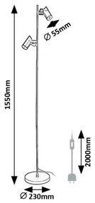 Lampadar Rabalux 73046 MAXIMILIAN 2xGU10/10W/230V