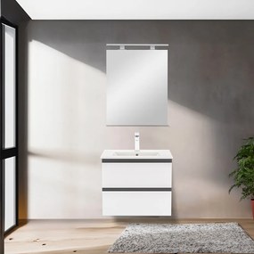 Dulap inferior Vario Forte 60 cu lavoar antracit-alb