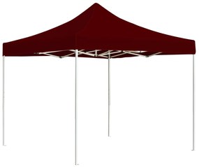 vidaXL Cort de petrecere profesional pliabil, bordo, 2 x 2 m, aluminiu