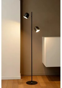 Lucide 03703/10/30 - Lampadar LED SKANSKA-LED 2xLED/5W/230V negru