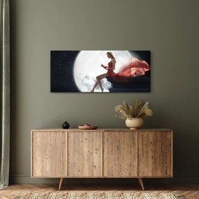 Tablou - Femeia sub clar de lună (120x50 cm)
