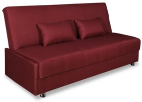 Canapea Extensibila Cu Lada Depozitare Ischia, Rosu, 202 x 88 x 94 Cm