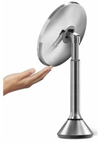 Oglindă Simplehuman cu luminozitate LED Dual reglabilă, oțel inoxidabil mat