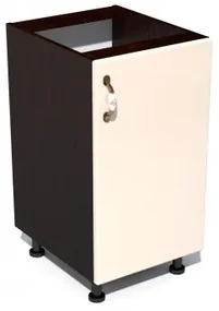 Corp inferior 45 cu 1 usa Zebra MDF vanilie simplu