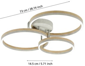 Lustră LED dimabilă aplicată Eglo 39895 CADINARO LED/12,5W/230V + 2xLED/15,5