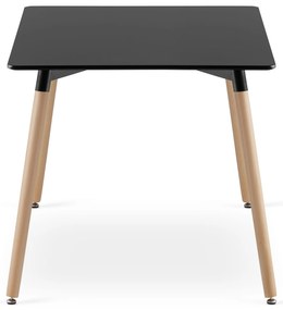 Masa de dining neagra ADRIA 120x80 cm