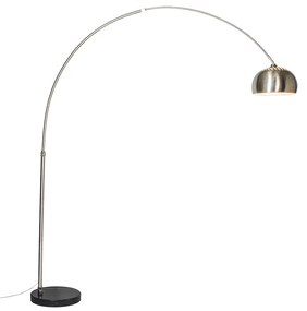 Lampă cu arc din oțel cu abajur metalic 33 cm reglabil - XXL