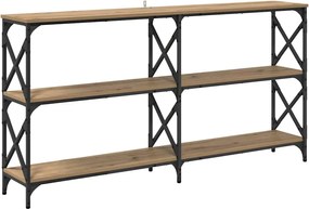 vidaXL Masă de consolă Stejar Artizanal 156 x 28 x 80,5 cm