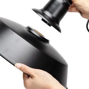 Lustră pe cablu Aigostar 1xE27/60W/230V negru