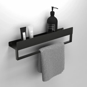 Raft pentru baie negru mat SF01 45cm