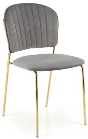 Scaun K499 velvet gri