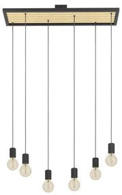 Lustră pe cablu Eglo 43725 CONSETT 6xE27/40W/230V