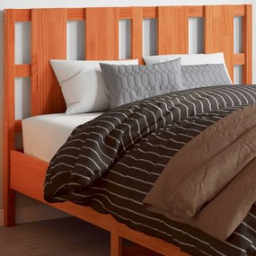 844220 vidaXL Tăblie de pat, maro ceruit, 135 cm, lemn masiv de pin