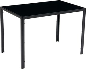 Set de dining 4x scaune + masă Catini AUSTIN - Negru