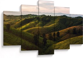 Tablou - Priveliște spre dealurile din Thailanda (150x105 cm)