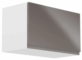 Dulap superior de bucătărie G60KN Aurellia (alb + gri lucios). 1015805