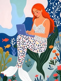 Ilustrație Work From Home, Uma Gokhale