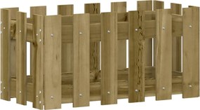 vidaXL Jardinieră grădină design gard 60x30x30cm lemn de pin impregnat