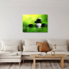 Tablou pe sticlă - Pietre pentru relaxare (70x50 cm)