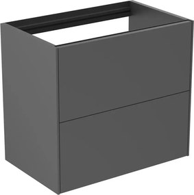 Dulap baza suspendat Ideal Standard Atelier Conca 2 sertare 60 cm antracit mat
