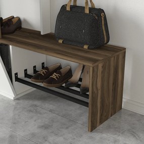 Cuier Ponte - White, Walnut