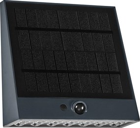 OSRAM - Aplica LED solară ENDURA STYLE, 10,2 W / 4,2 V, 2000 mAh, IP54, antracit
