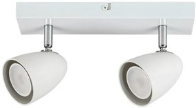 Aplica de Perete cu Spot Directionabil, 2xGU10, Perico alb