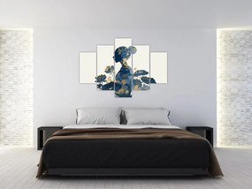 Tablou - Profil de femeie din marmură (150x105 cm)