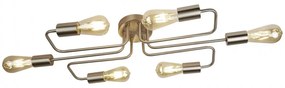 Lustra aplicata stil industrial Circuit 6L argintiu satin 9926-6SS SRT