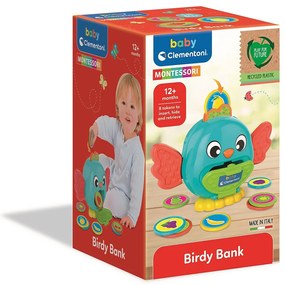 Colorat Montessori Jucărie pentru bebeluși Pușculiță pasăre Clementoni