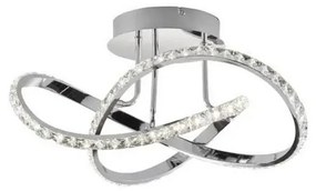 Plafonieră LED aplicată, reglabilă, ABRO, 26W/230V, crom lucios