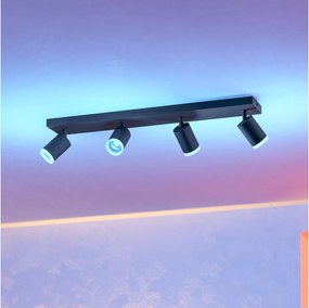 Eglo 901942 - Spot LED RGBW dimmabil MELITELLO-Z 4xLED/3,7W/230V negru