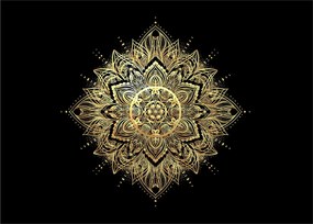 Tablou pe sticlă - Mandala bogăției (70x50 cm)