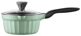 Cratita BUYDEEM CP141, 1.8 l, Capac din sticla, Aluminiu turnat, Fara PFOA, Acoperire antiaderenta, Verde